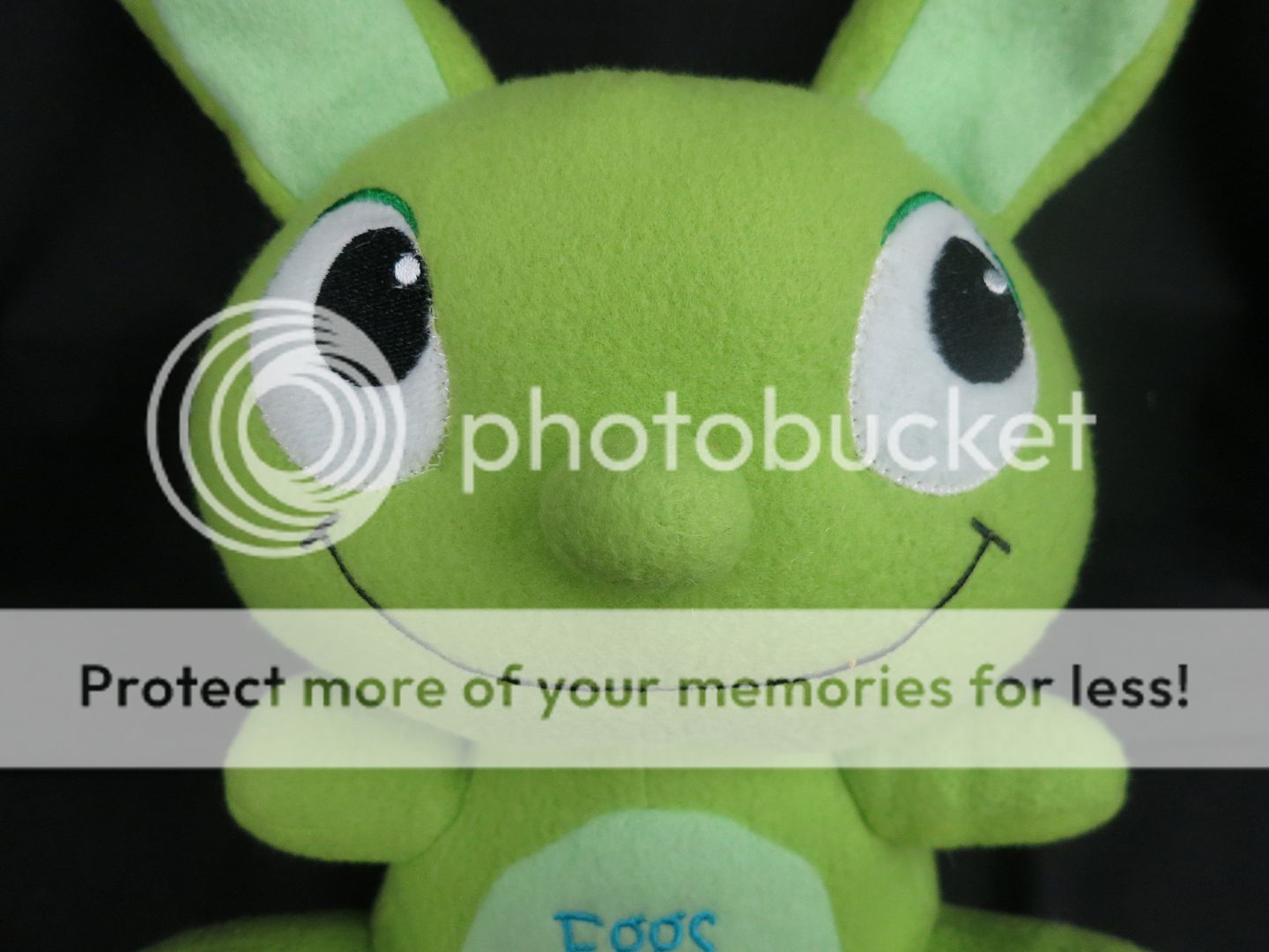 eggs are for chicken green wacky easter bunny rabbit soft plush